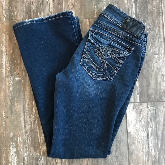 Silver Jeans Co. Suki Surplus back flap pocket stretch denim size 28x30 - Picture 2 of 10